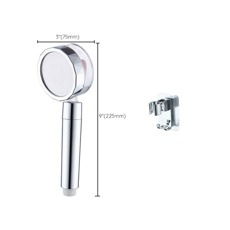 BowLift | Contemporary Shower Head Combination Handheld Shower Plastic Wall Mounted Silver Shower Head