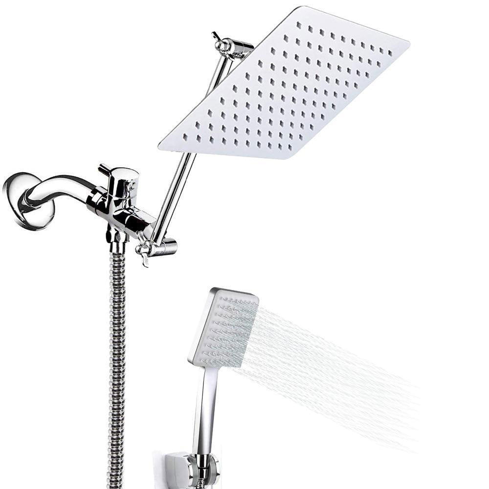 BowLift | Contemporary Shower Head Combination Polished Stainless Steel Wall-Mounted Shower Head