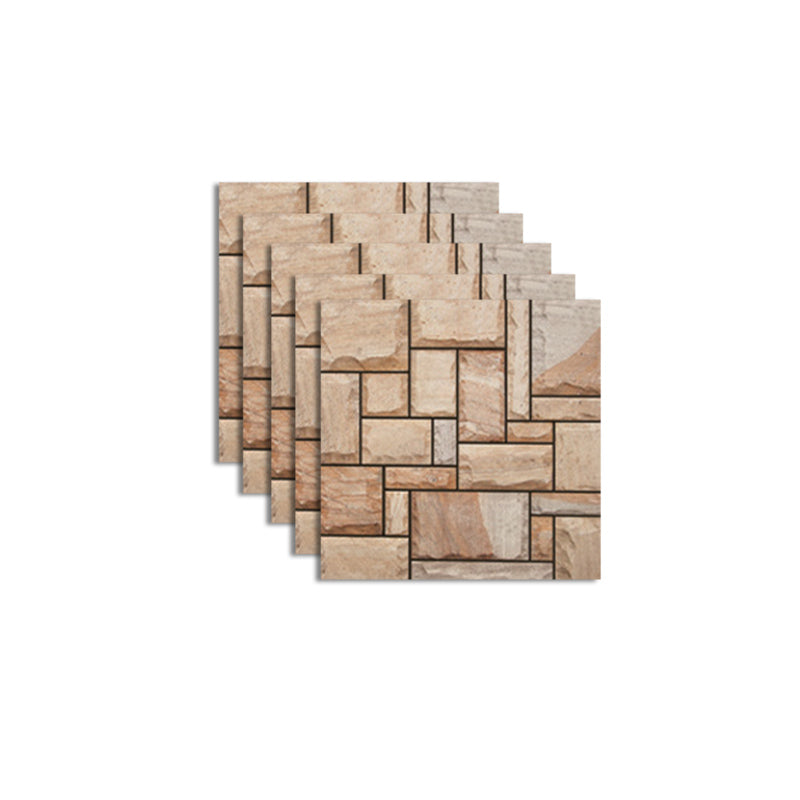 BowLift | Pattern Matte Color Stone Peel and Stick Mosaic Tile Peel and Stick Tile Set of 5