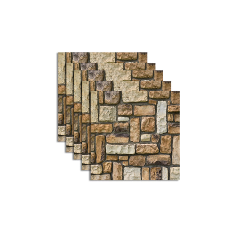 BowLift | Pattern Matte Color Stone Peel and Stick Mosaic Tile Peel and Stick Tile Set of 5