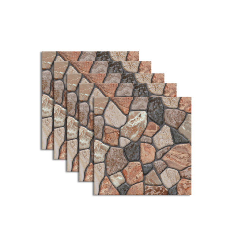 BowLift | Pattern Matte Color Stone Peel and Stick Mosaic Tile Peel and Stick Tile Set of 5