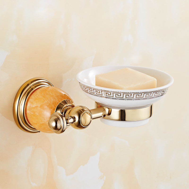 BowLift | Contemporary brushed brass bathroom accessories as a single piece or as a set