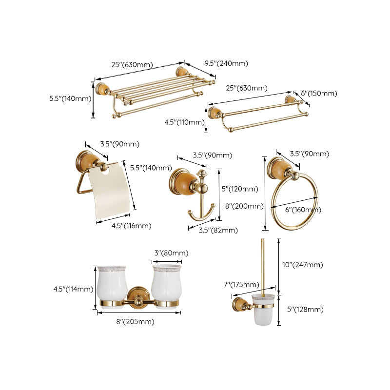 BowLift | Contemporary brushed brass bathroom accessories as a single piece or as a set