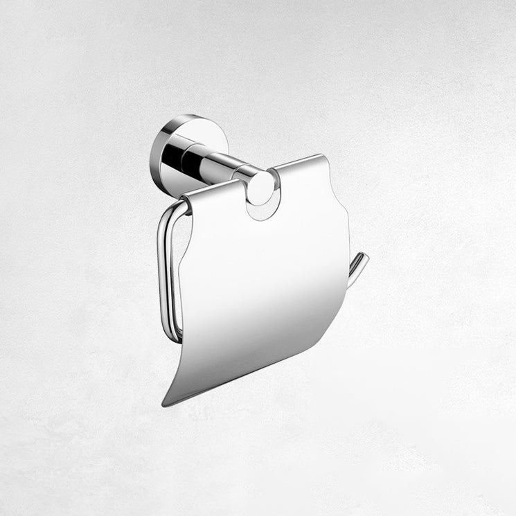 BowLift | Polished Chrome Modern Bathroom Accessories Set with Towel Bar/Paper Holder