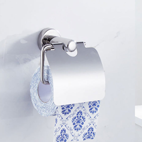 BowLift | Polished Chrome Modern Bathroom Accessories Set with Towel Bar/Paper Holder