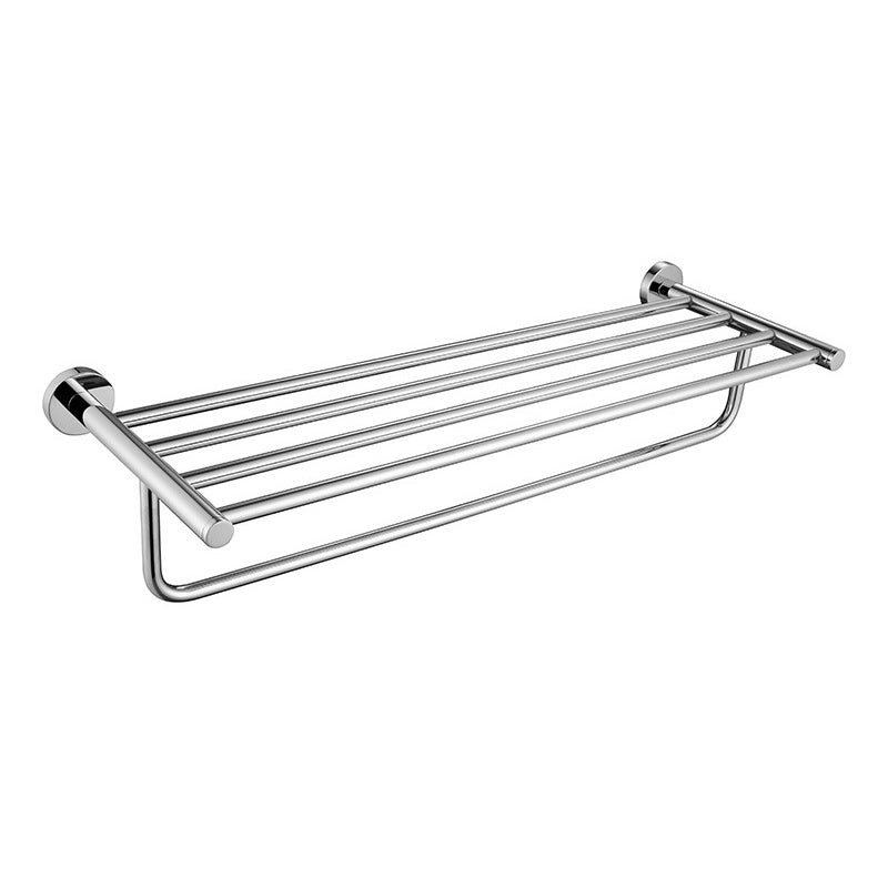 BowLift | Polished Chrome Modern Bathroom Accessories Set with Towel Bar/Paper Holder