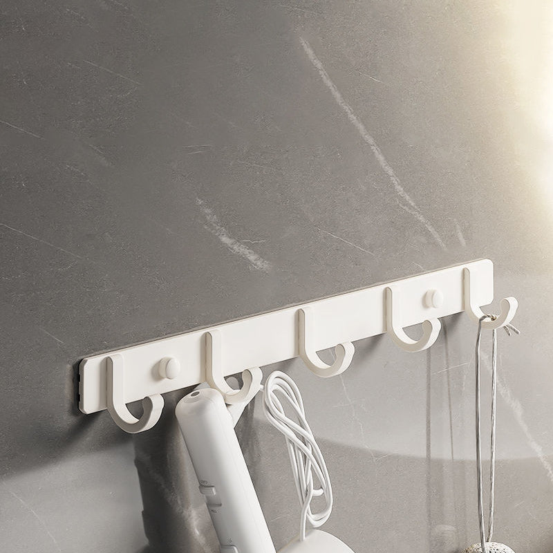 BowLift | White contemporary bathroom accessory set stainless steel aluminum bathroom set
