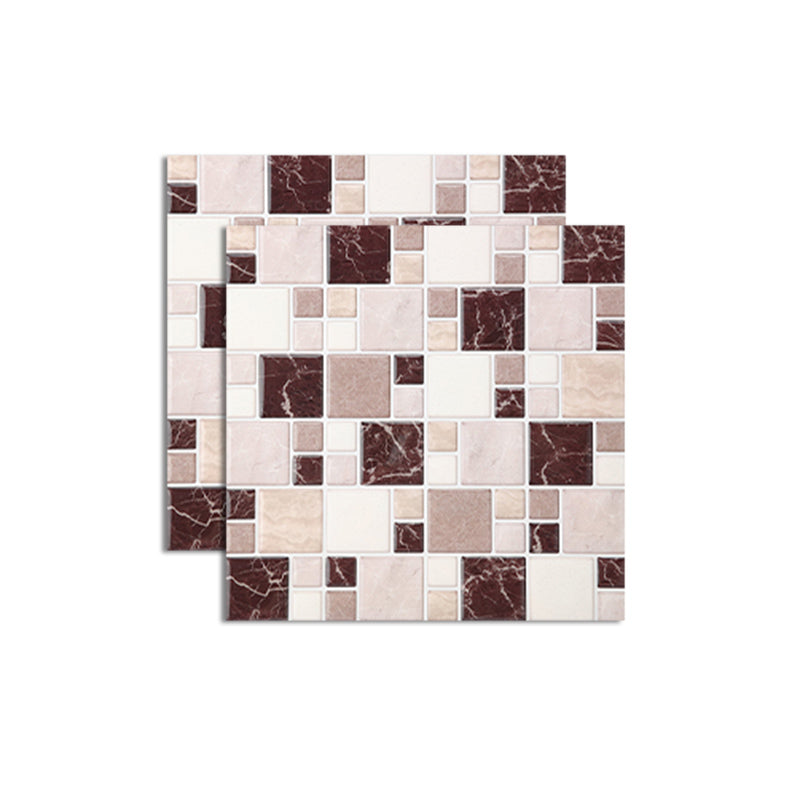 BowLift | Pattern Matte Color Stone Peel and Stick Mosaic Tile Peel and Stick Tile Set of 2