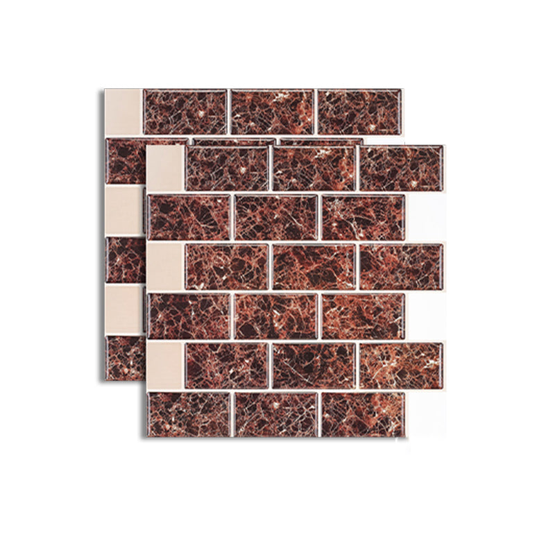BowLift | Pattern Matte Color Stone Peel and Stick Mosaic Tile Peel and Stick Tile Set of 2