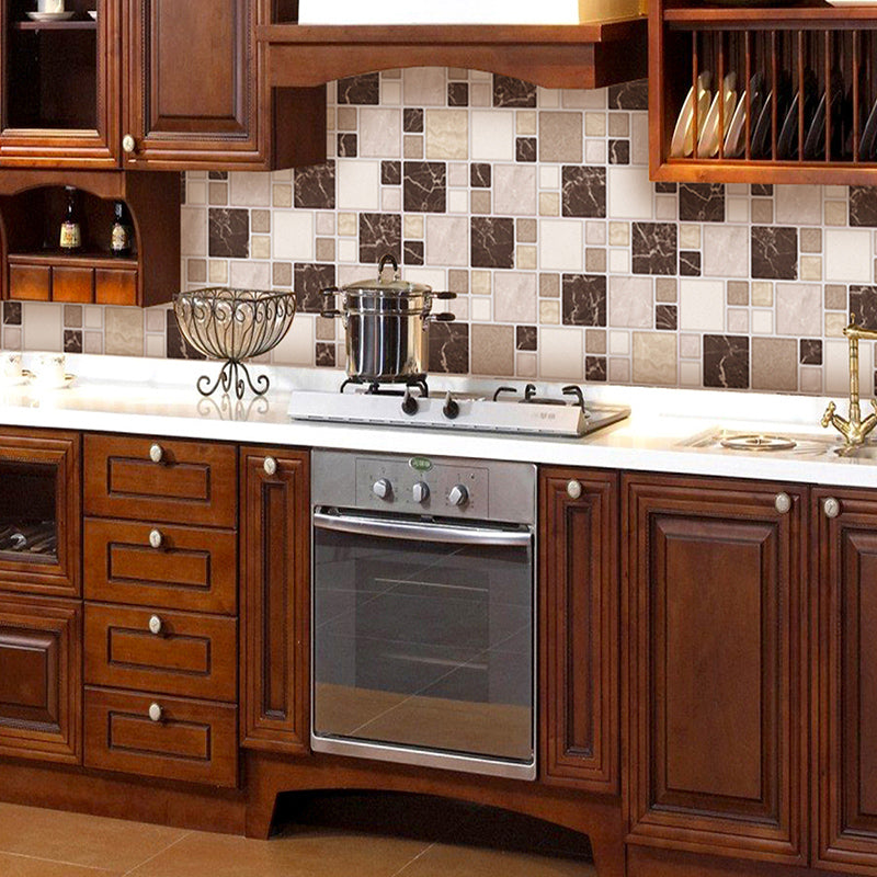 BowLift | Pattern Matte Color Stone Peel and Stick Mosaic Tile Peel and Stick Tile Set of 2