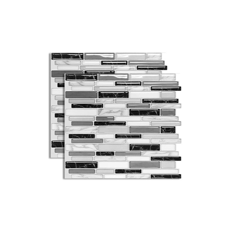 BowLift | Pattern Matte Color Stone Peel and Stick Mosaic Tile Peel and Stick Tile Set of 2