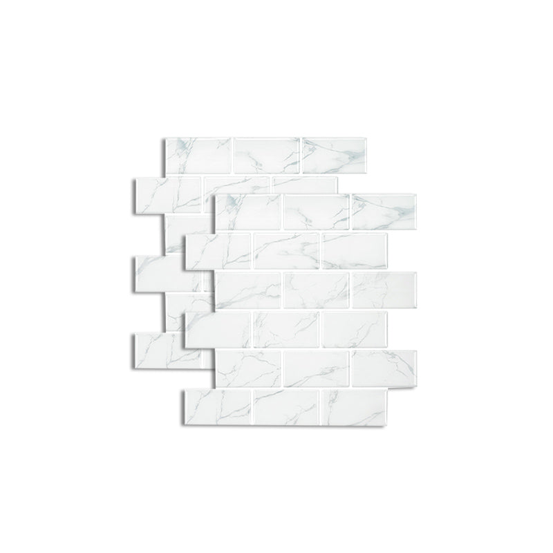 BowLift | Pattern Matte Color Stone Peel and Stick Mosaic Tile Peel and Stick Tile Set of 2