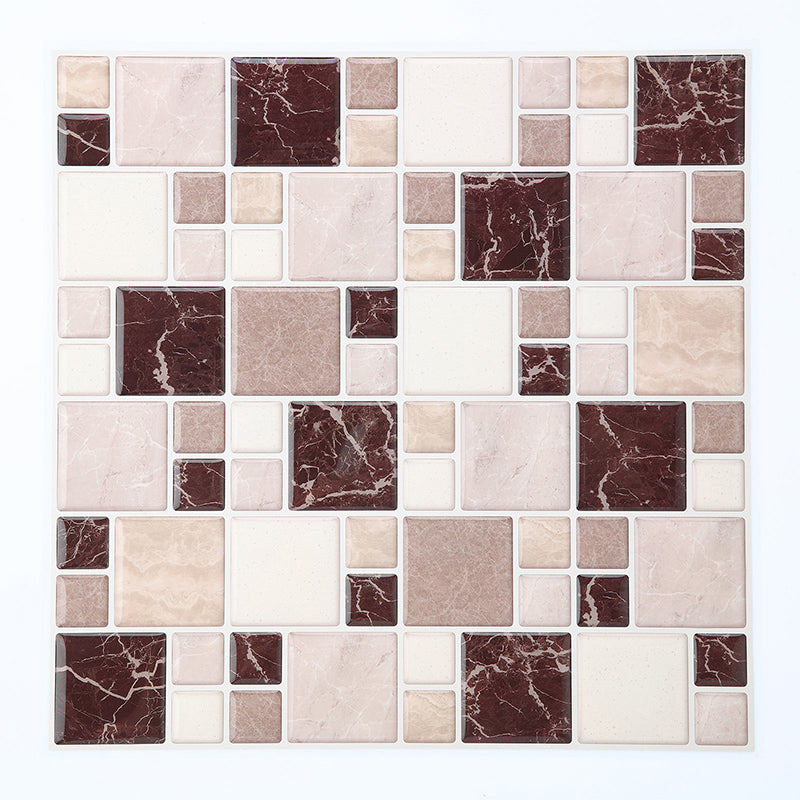 BowLift | Pattern Matte Color Stone Peel and Stick Mosaic Tile Peel and Stick Tile Set of 2
