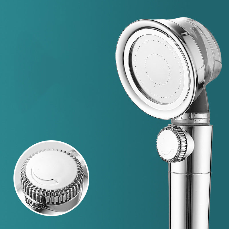 BowLift | Modern Standard Shower Head Round Metal Adjustable Spray Pattern Shower Head