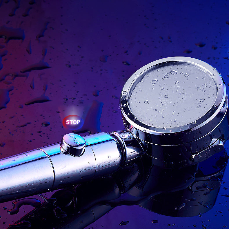 BowLift | Contemporary Handheld Showerhead Round 3 Setting Sprayhead in Silver