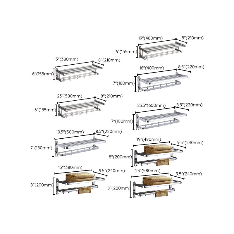 BowLift | 6-piece stainless steel modern bathroom accessories as a single item or as a set