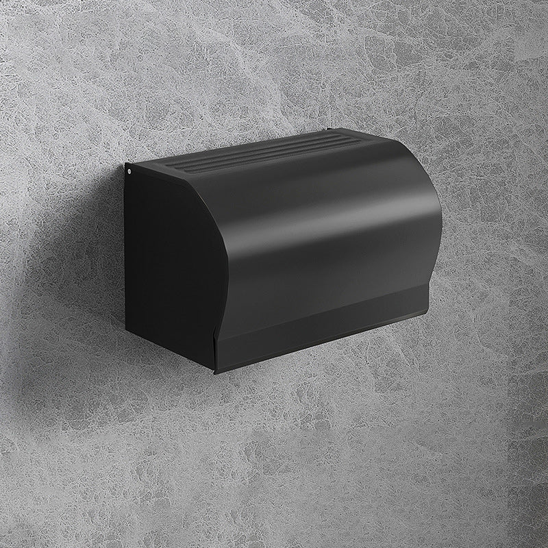 BowLift | Modern Matte Black Bathroom Accessory Set with Bath Shelf/Towel Hooks/Towel Bar