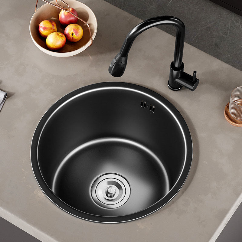 BowLift | Contemporary Style Round Kitchen Sink Stainless Steel Kitchen Sink