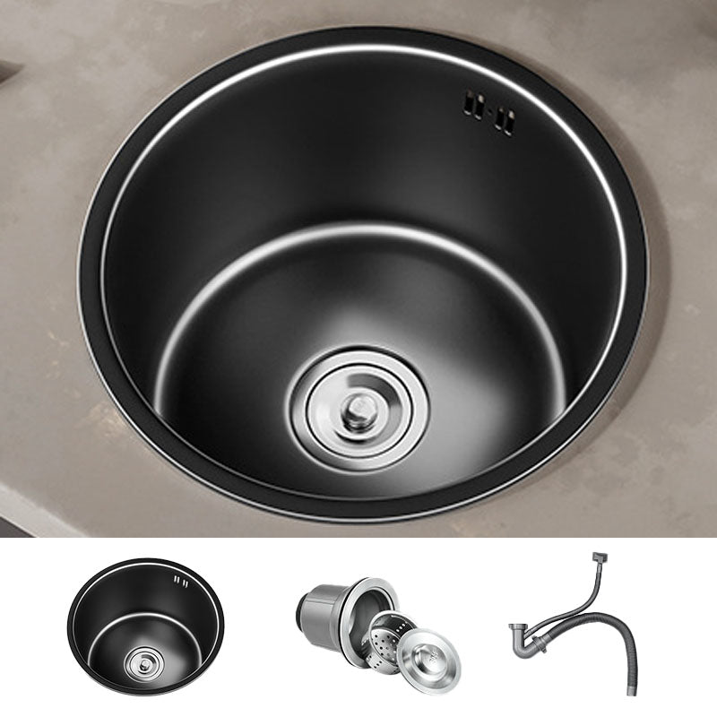 BowLift | Contemporary Style Round Kitchen Sink Stainless Steel Kitchen Sink