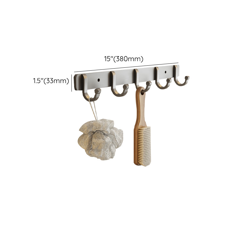 BowLift | Contemporary Bathroom Accessory Set Grey Aluminum Bathroom Accessory Kit