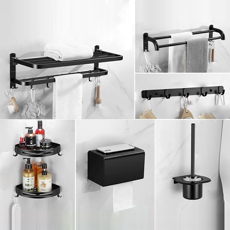 BowLift | Matte black bathroom accessory set Modern bathroom accessory hardware set