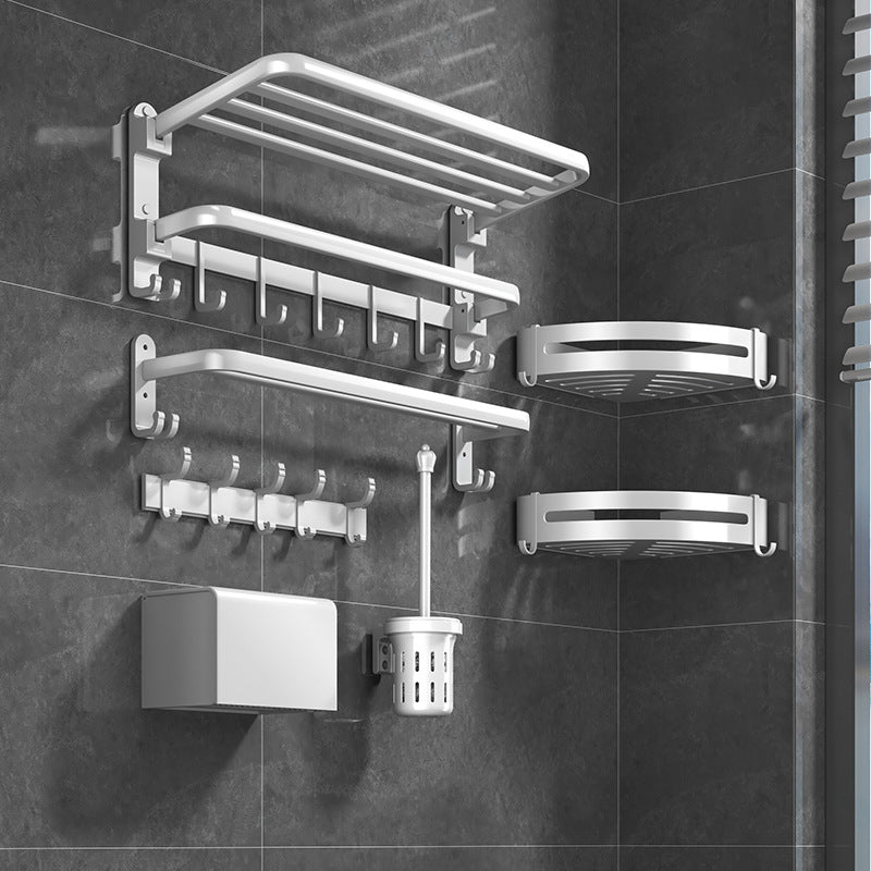 BowLift | Modern white bathroom accessories as a single piece or in a set made of metal