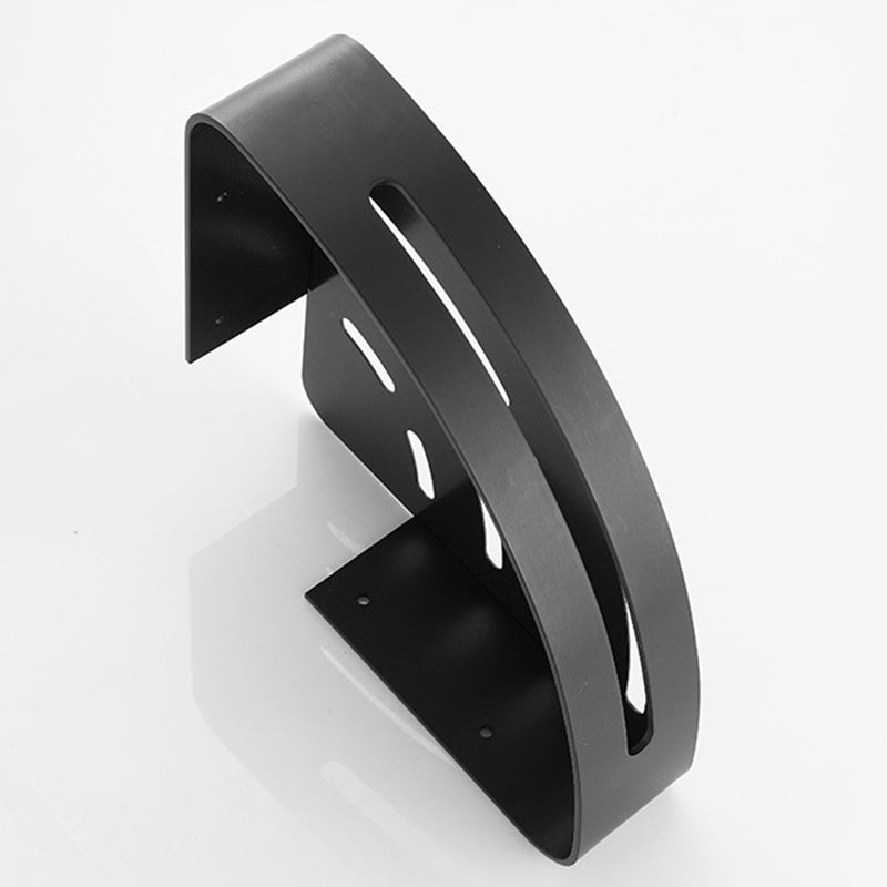 BowLift | Modern Matt Black Bathroom Shelf Paper Holder Bathroom Accessory Set