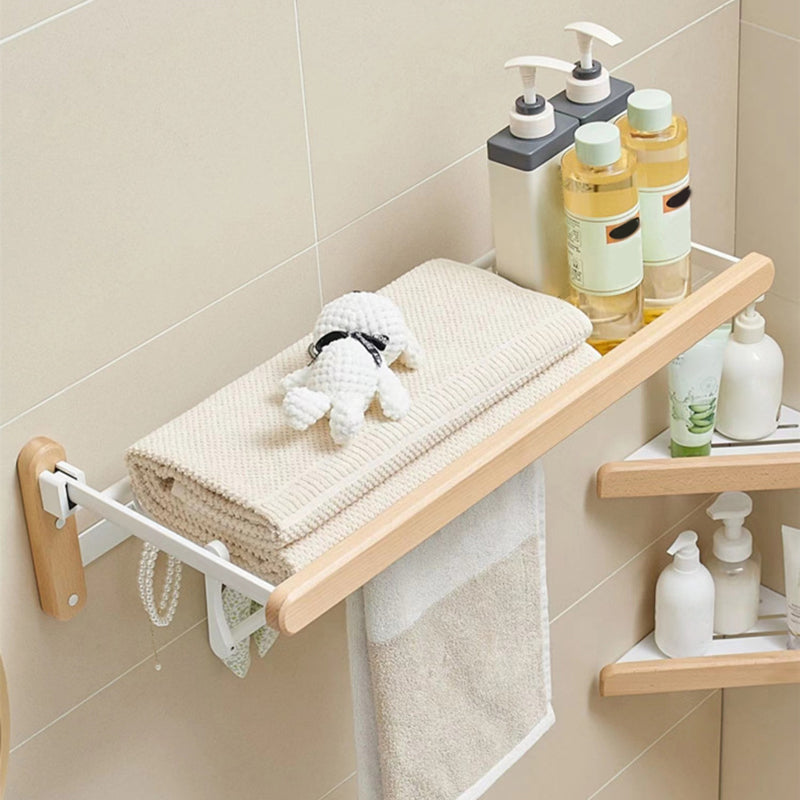 BowLift | White Bathroom Set Solid Wood & Aluminium Bathroom Accessories individually or as a set