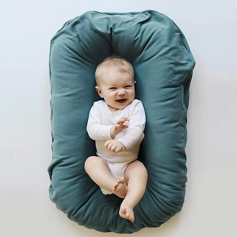 BowLift | Comfortable Cotton Portable Baby Lounger for Newborns