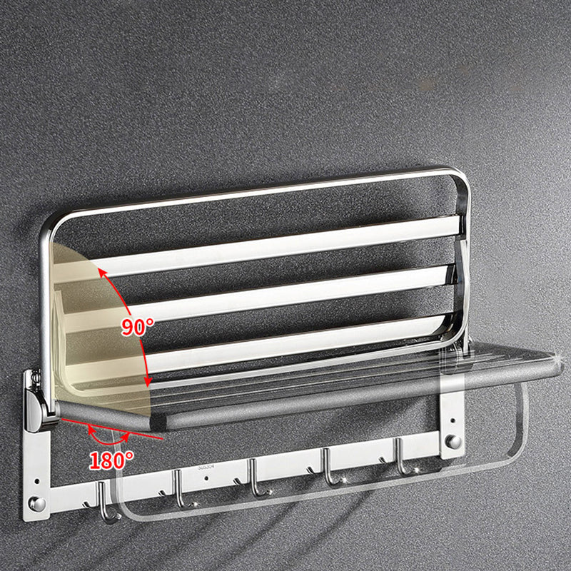 BowLift | Classic Polished Chrome Bathroom Accessory Set Towel Holder/Paper Holder/Robe Hooks Included