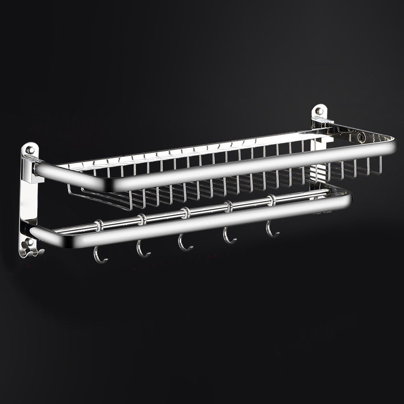 BowLift | Classic Polished Chrome Bathroom Accessory Set Towel Rail/Paper Holder/Bathrobe Hook Included