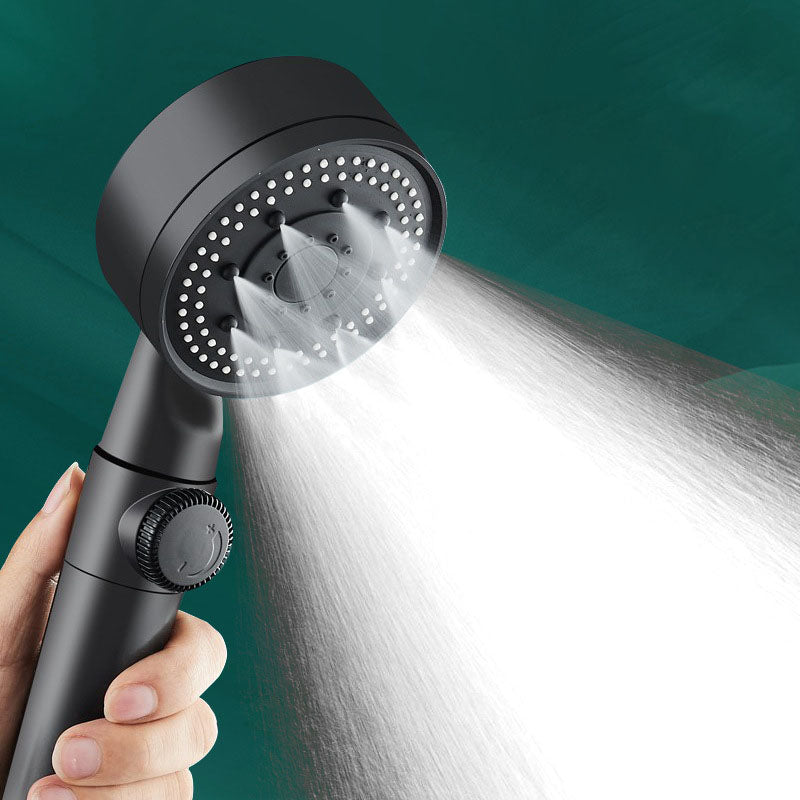 BowLift | Contemporary Shower Head Combo Hand Shower Plastic Wall Mount Black Shower Head