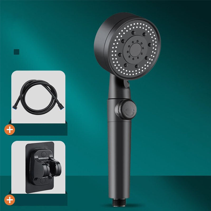 BowLift | Contemporary Shower Head Combo Hand Shower Plastic Wall Mount Black Shower Head