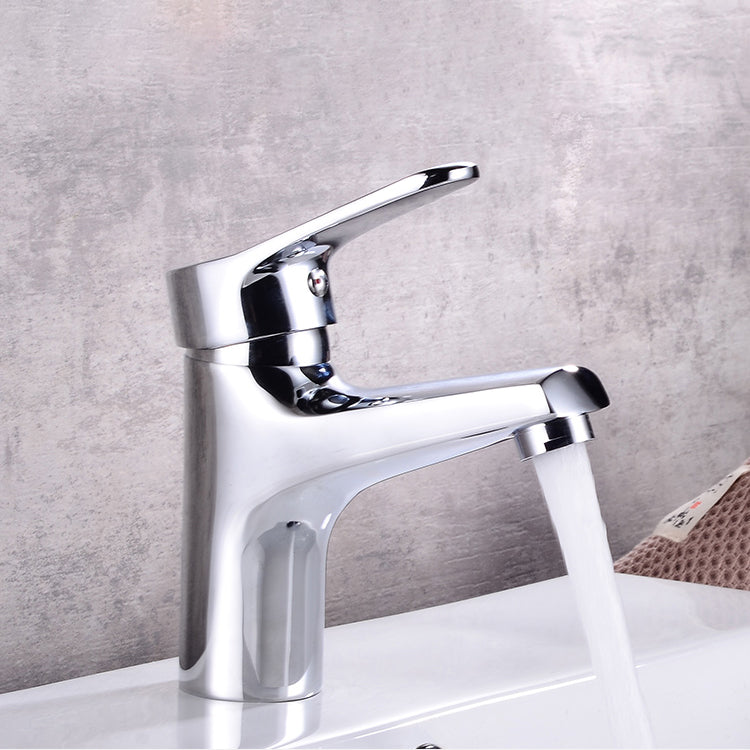 BowLift | Modern Brass Bathroom Sink Faucet Round Lever Handles Sink Faucet