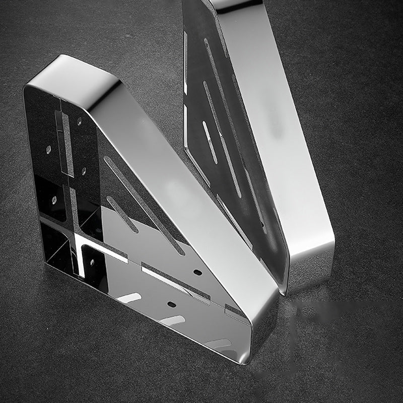 BowLift | Stainless Steel Bathroom Accessory Set Modern Triangle Basket