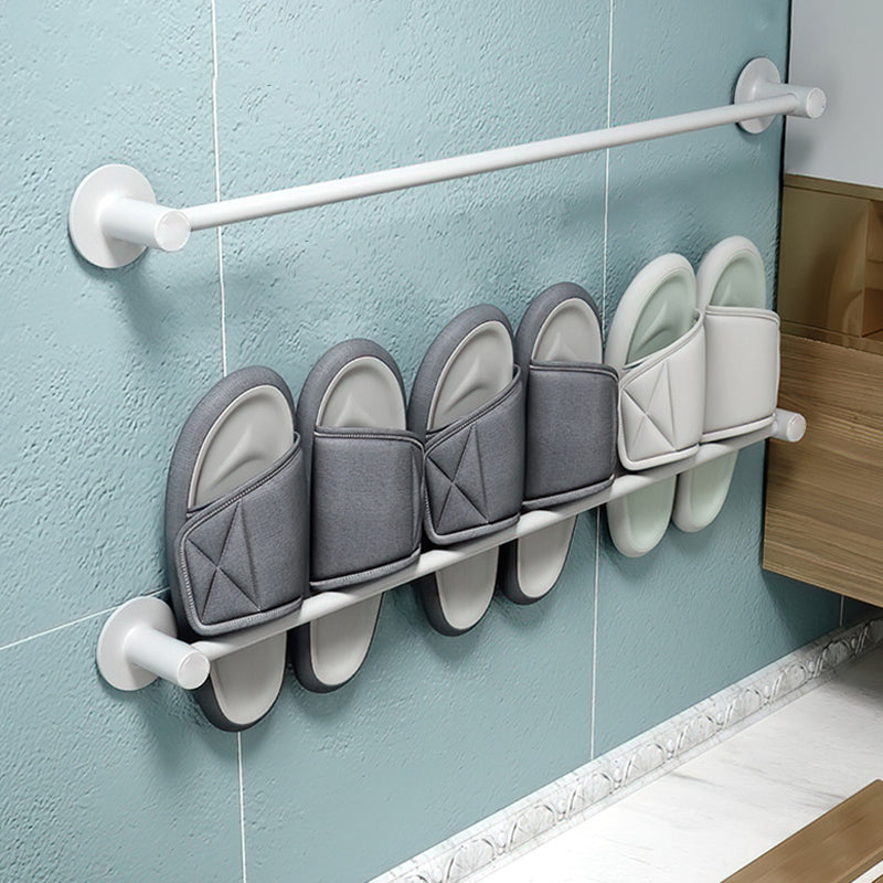 BowLift | 2-piece modern bathroom accessory set metal slipper rack/towel bar