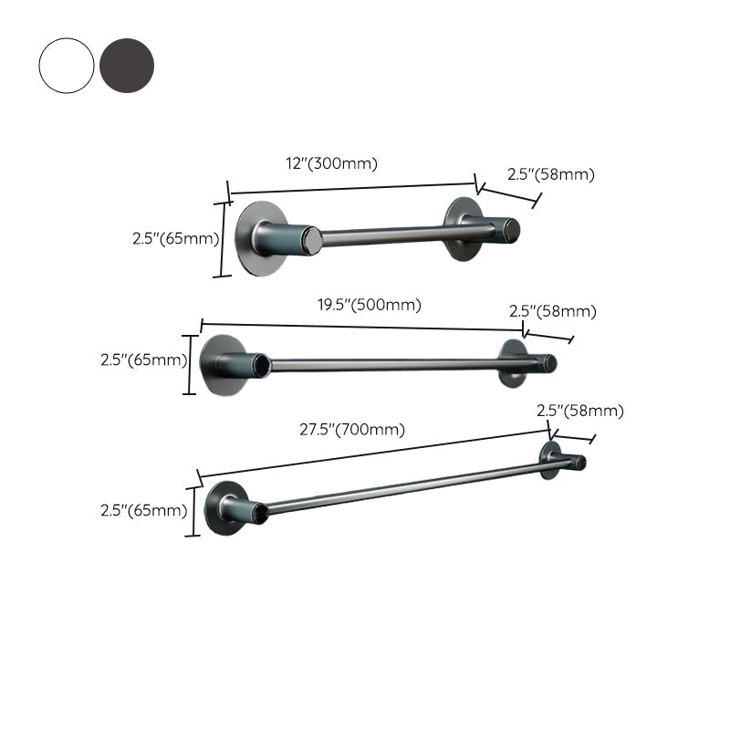 BowLift | 2-piece modern bathroom accessory set metal slipper rack/towel bar