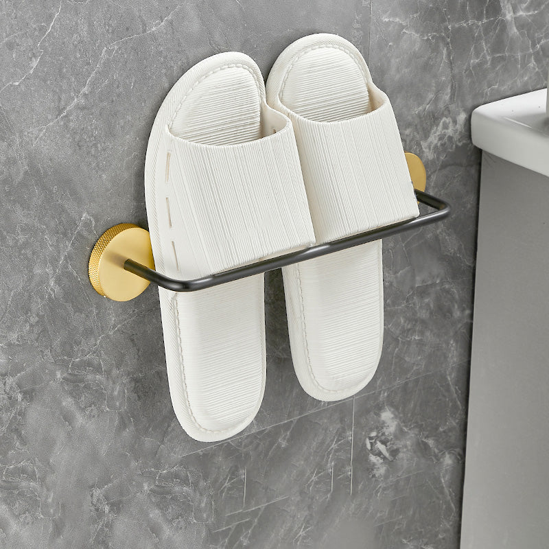 BowLift | 5-piece modern bathroom accessory set made of black brass bathroom hardware