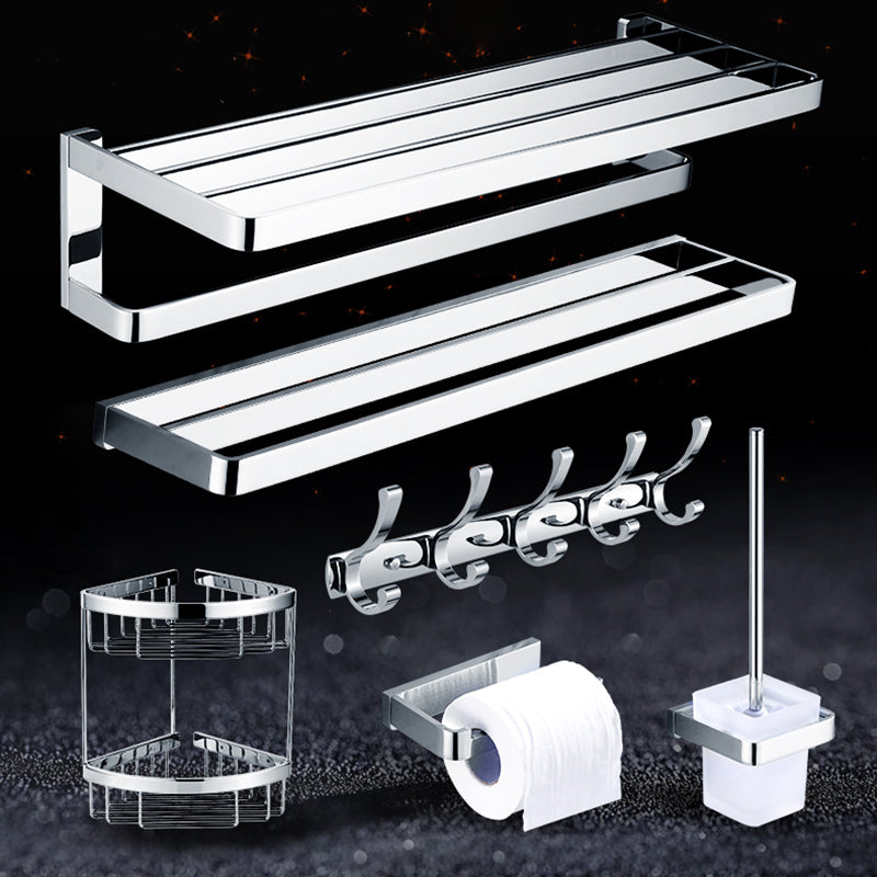 BowLift | Polished Chrome Bathroom Accessory Set Modern Brass Bathroom Accessory Kit