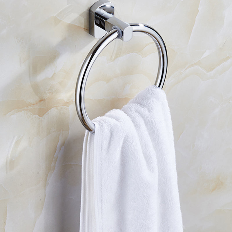 BowLift | Contemporary Bathroom Accessories Hardware Set in Silver Metal