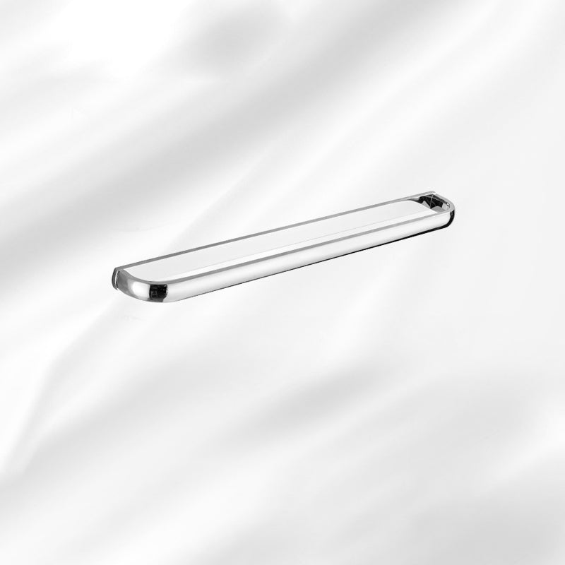 BowLift | Contemporary silver bathroom set with bathroom shelf and towel rail