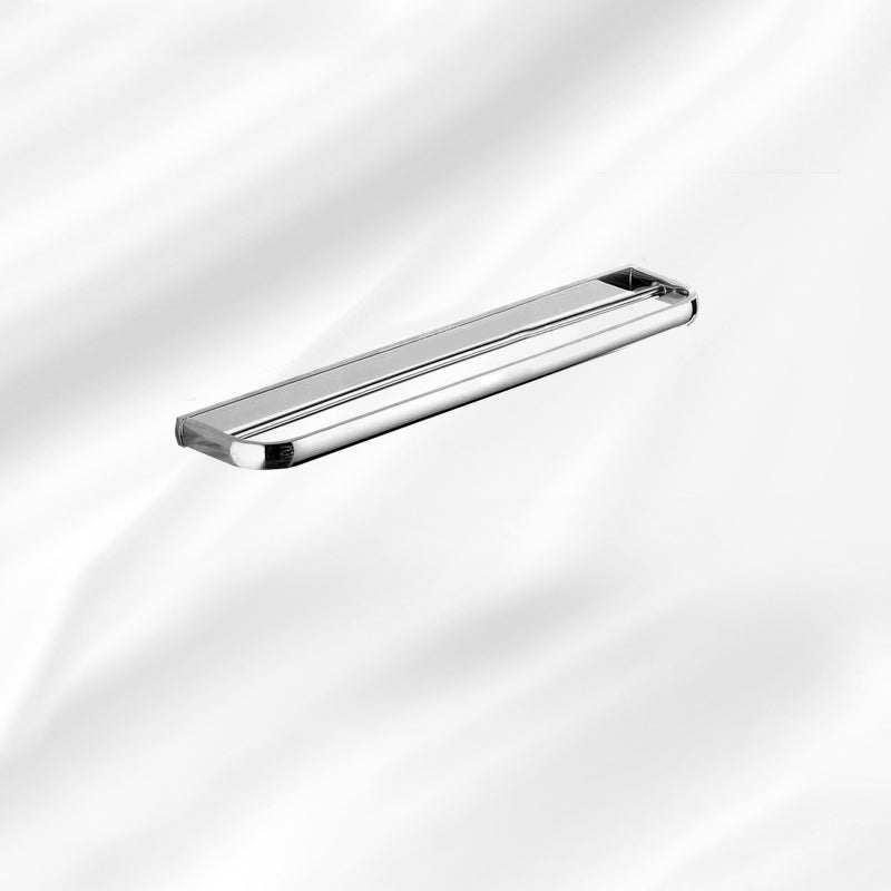 BowLift | Contemporary silver bathroom set with bathroom shelf and towel rail