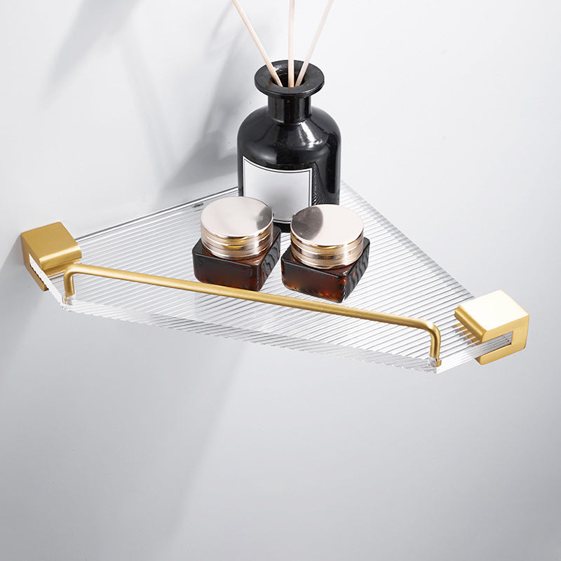 BowLift | Bathroom Accessories Set in Gold Metal and Acrylic Bathroom Accessories Set