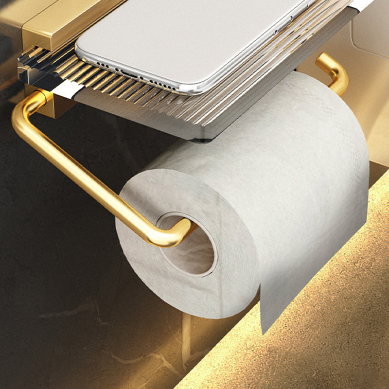 BowLift | Bathroom Accessories Set in Gold Metal and Acrylic Bathroom Accessories Set