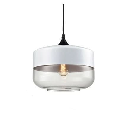 BowLift | Hand-Blown Glass & Wood Pendant Light Adjustable