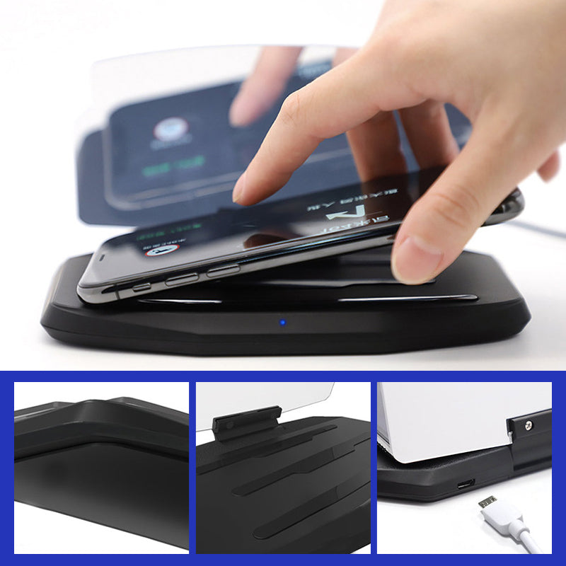 BowLift | HUD navigation projector with wireless charging function