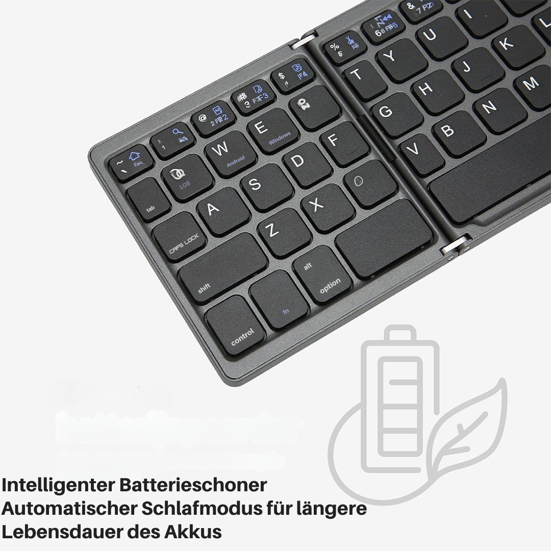 BowLift | Foldable Bluetooth Keyboard with Touchpad | Portable Wireless Mini Keyboard for Windows, Mac, iOS & Android