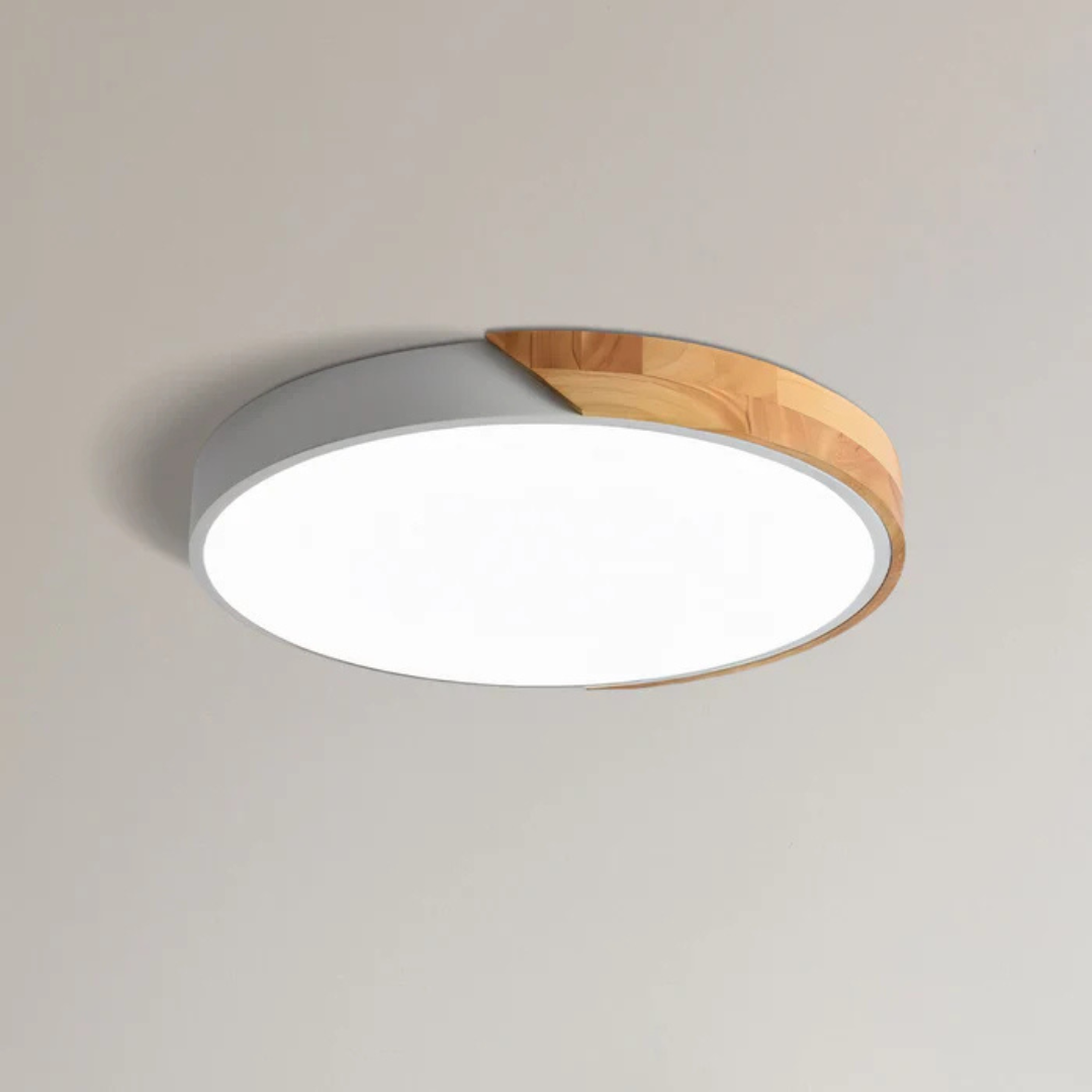 BowLift | Delos – Scandinavian Wooden LED Ceiling Light | Modern Energy-Efficient Interior Lighting