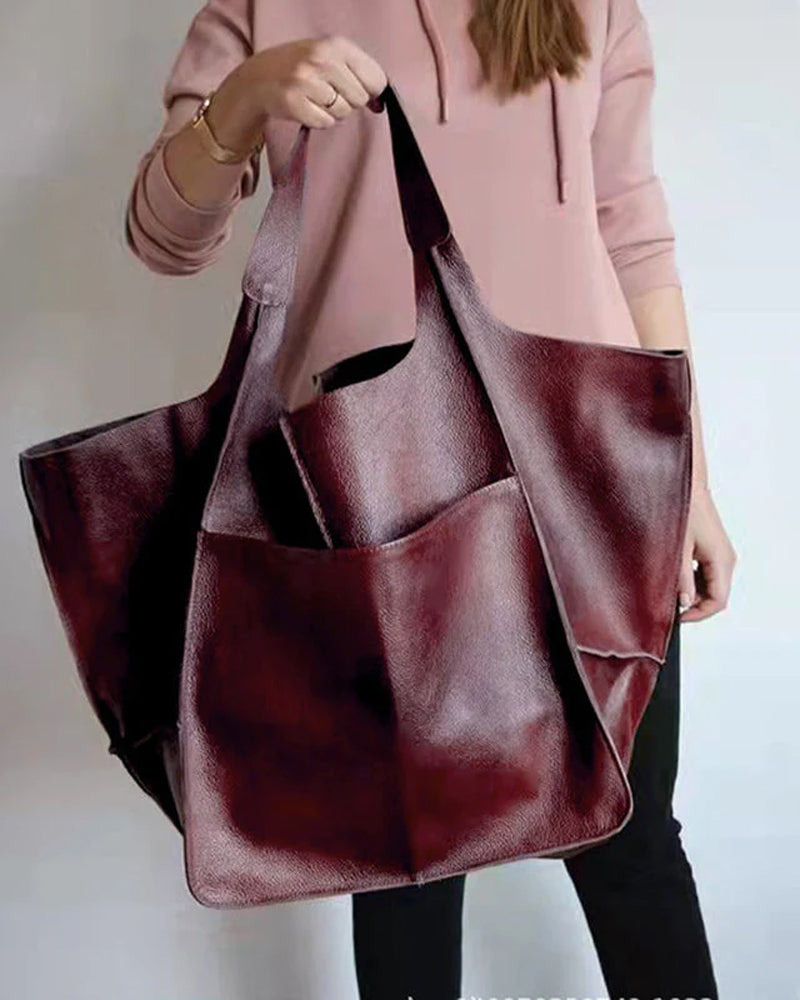 BowLift | Chic & Sustainable Leather Bag with Large Capacity - Elegant, Versatile Women's Handbag