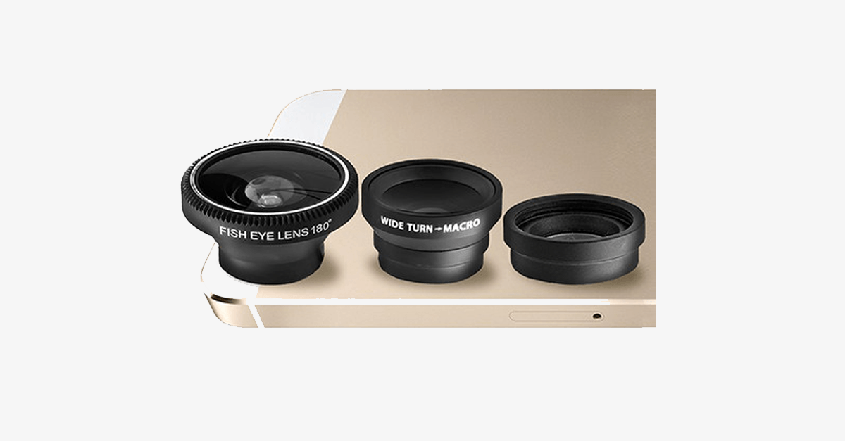 BowLift | 3-piece camera lens attachment set for smartphones – Take better pictures!
